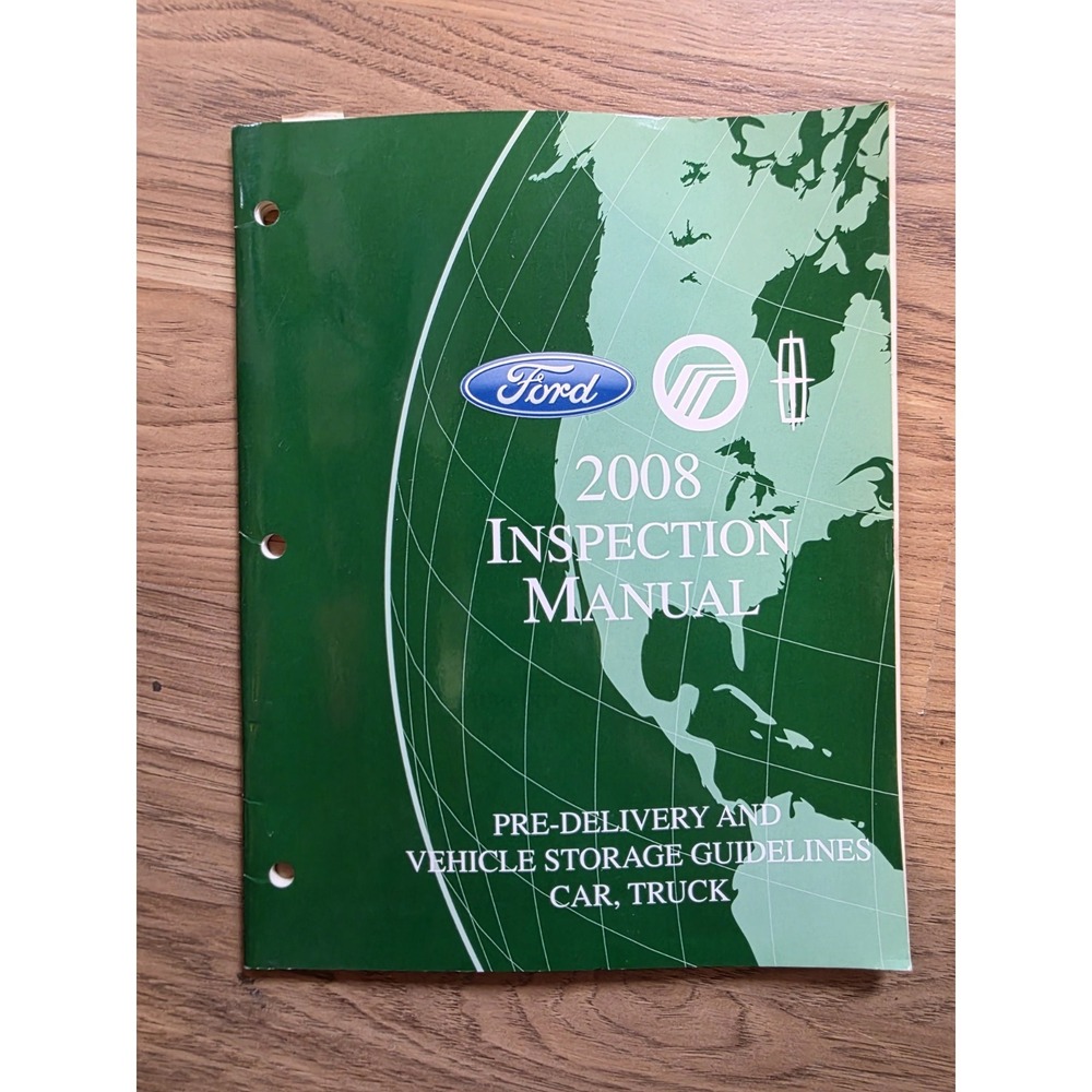 2008 Ford Interceptor Inspection Manual Pre Delivery and Storage Guidelines